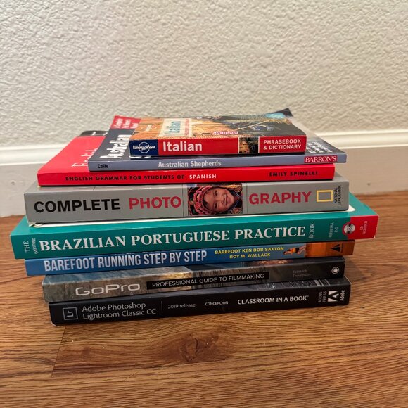 Various Paperback Books -- Spanish, Portuguese, Photography, Running, and More - Picture 1 of 2